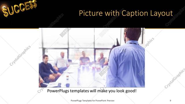 Picture with Caption presentation slide layout