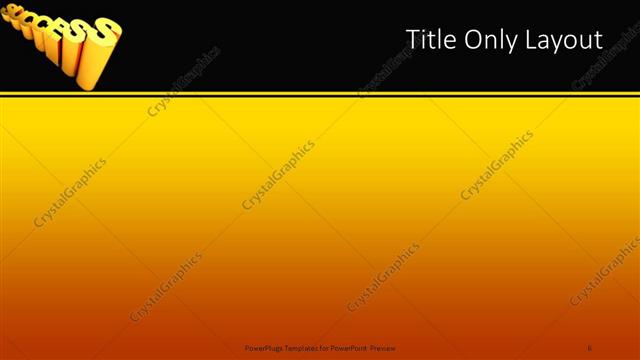Title Only presentation slide layout