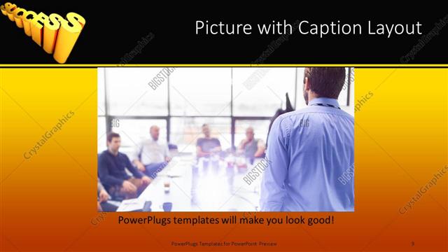 Picture with Caption presentation slide layout