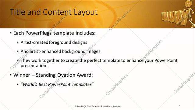 Title and Content presentation slide layout