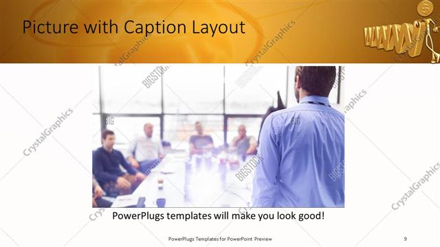 Picture with Caption presentation slide layout