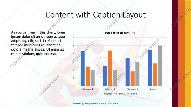 Content with Caption presentation slide layout