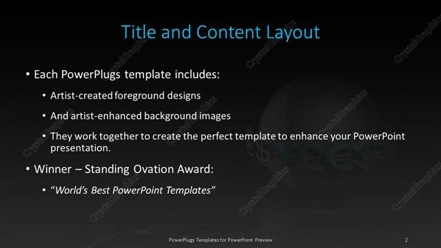 Title and Content presentation slide layout