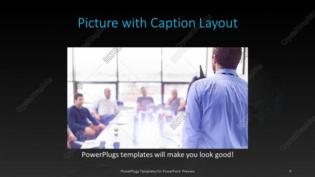 Picture with Caption presentation slide layout