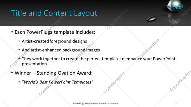 Title and Content presentation slide layout