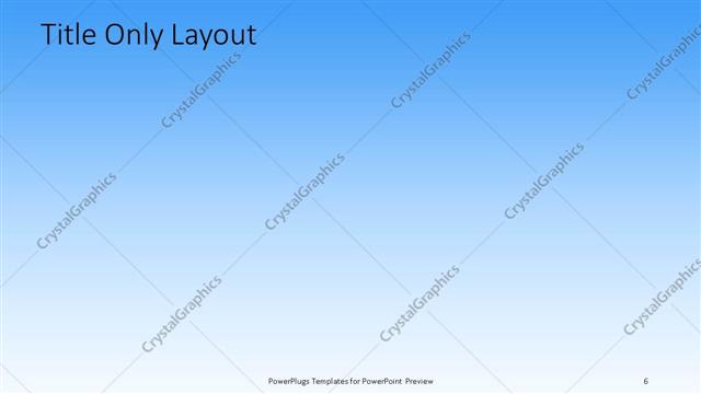 Title Only presentation slide layout