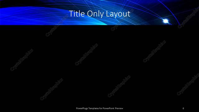 Title Only presentation slide layout