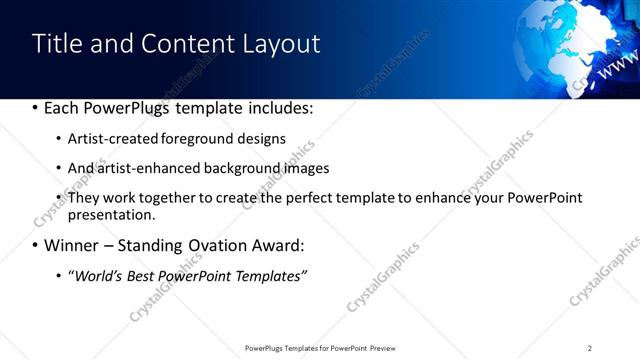 Title and Content presentation slide layout
