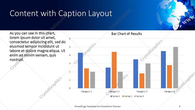 Content with Caption presentation slide layout