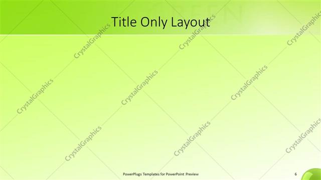 Title Only presentation slide layout