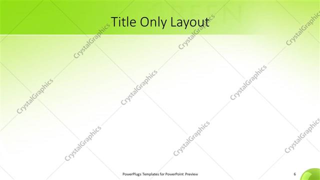 Title Only presentation slide layout