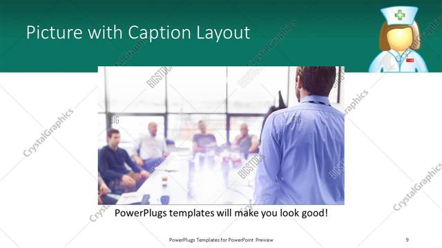 Picture with Caption presentation slide layout