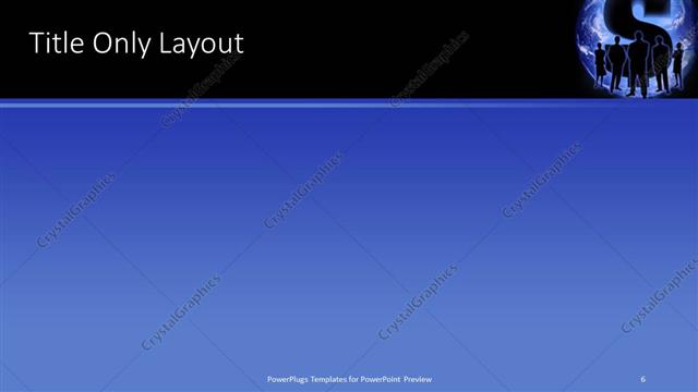 Title Only presentation slide layout