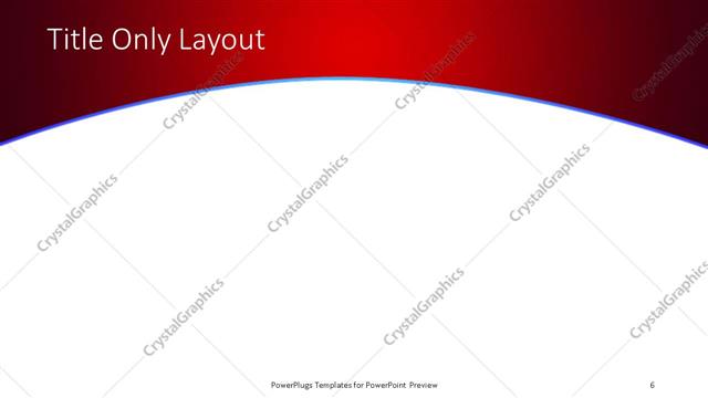 Title Only presentation slide layout