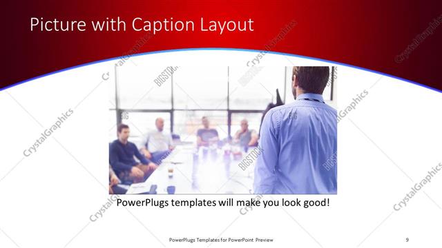 Picture with Caption presentation slide layout