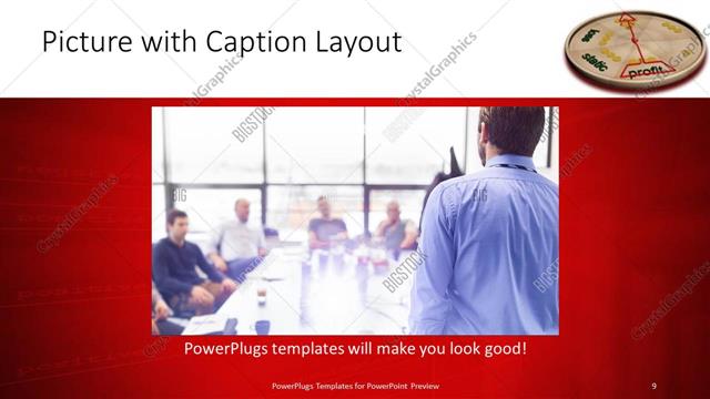 Picture with Caption presentation slide layout