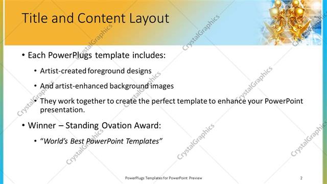 Title and Content presentation slide layout