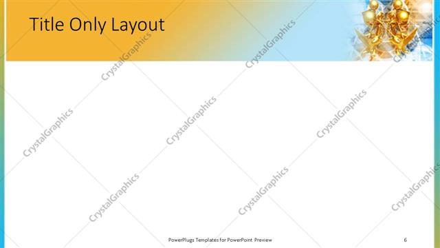 Title Only presentation slide layout