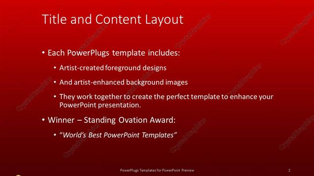 Title and Content presentation slide layout