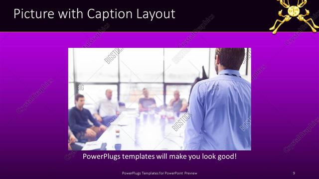 Picture with Caption presentation slide layout