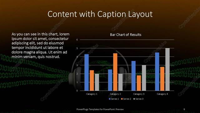 Content with Caption presentation slide layout
