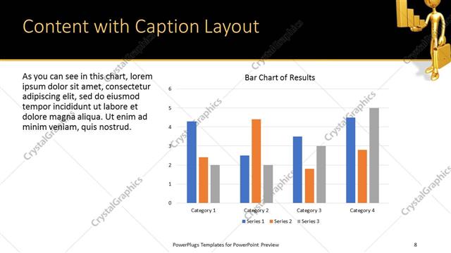 Content with Caption presentation slide layout