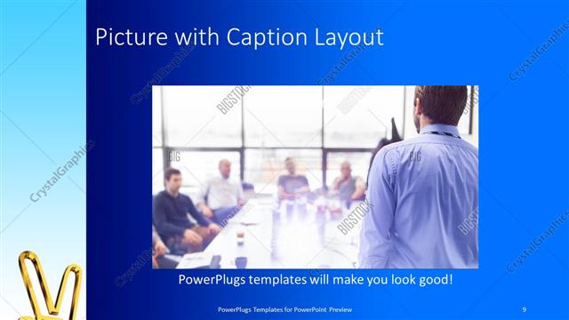 Picture with Caption presentation slide layout