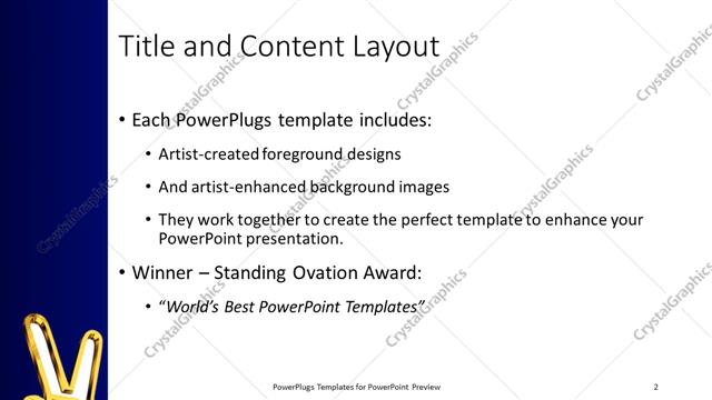Title and Content presentation slide layout