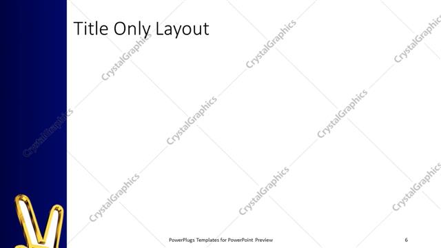 Title Only presentation slide layout