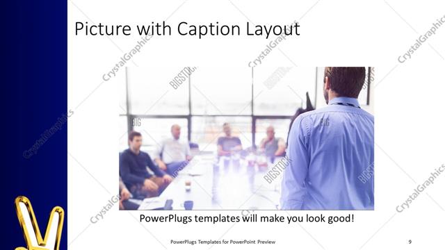 Picture with Caption presentation slide layout