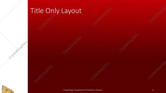 Title Only presentation slide layout