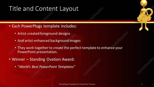 Title and Content presentation slide layout