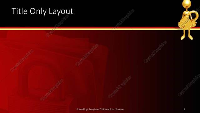 Title Only presentation slide layout