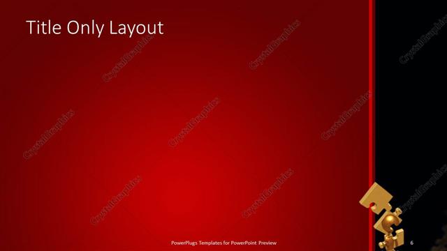 Title Only presentation slide layout