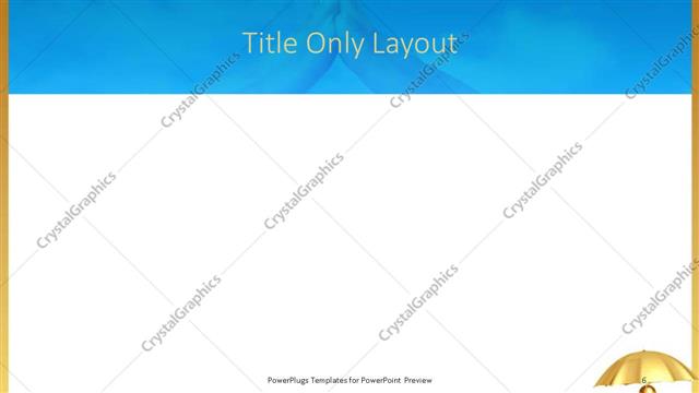 Title Only presentation slide layout