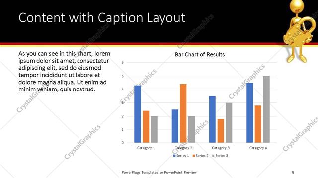 Content with Caption presentation slide layout