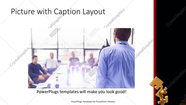 Picture with Caption presentation slide layout