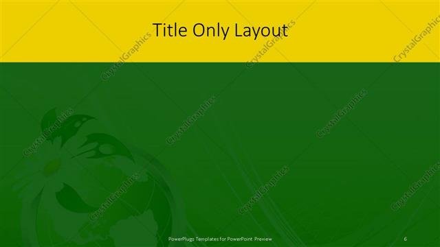 Title Only presentation slide layout