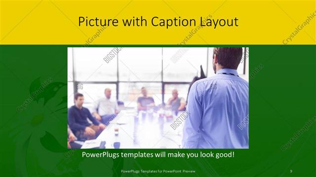 Picture with Caption presentation slide layout