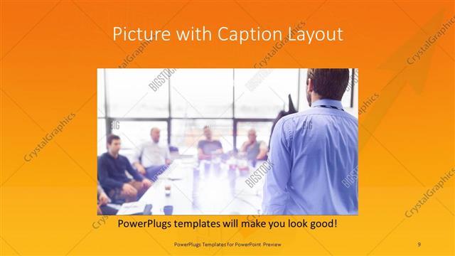 Picture with Caption presentation slide layout