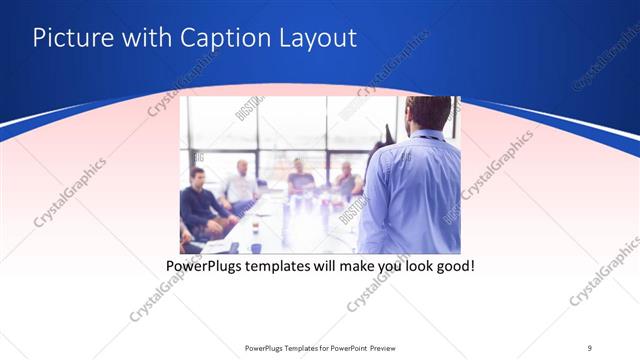 Picture with Caption presentation slide layout