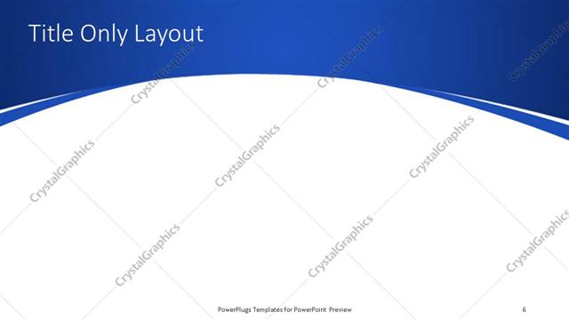 Title Only presentation slide layout