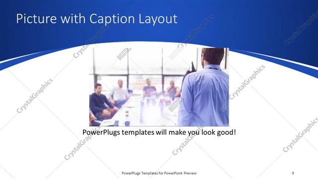 Picture with Caption presentation slide layout