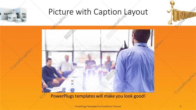 Picture with Caption presentation slide layout