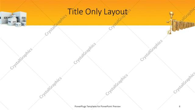 Title Only presentation slide layout