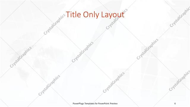 Title Only presentation slide layout