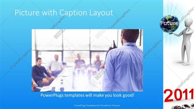 Picture with Caption presentation slide layout