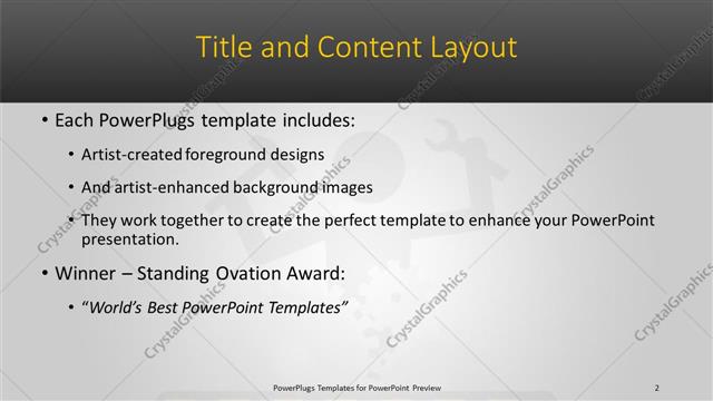 Title and Content presentation slide layout
