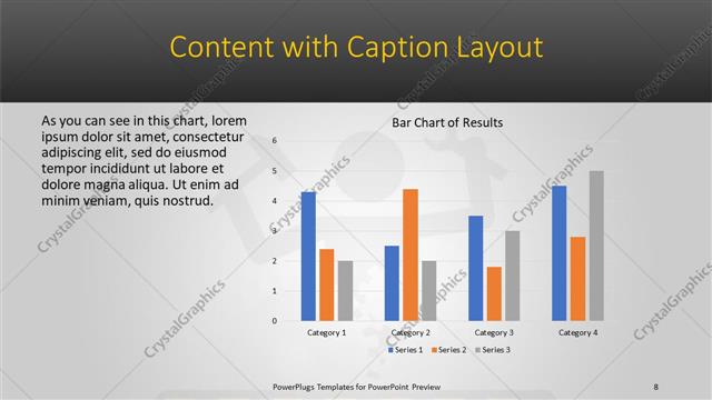 Content with Caption presentation slide layout