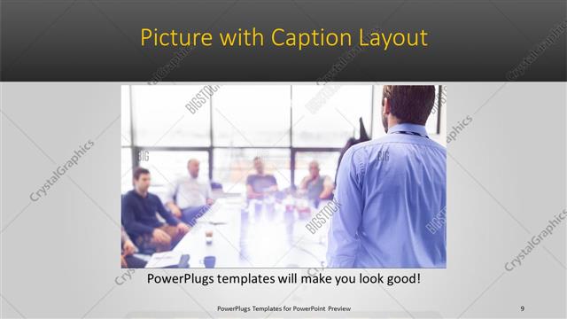 Picture with Caption presentation slide layout